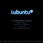 picture of Lubuntu boot menu