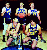 The legendary 'Basketball Geeks' photo, from the inside cover of Groove Revolution, 1998.